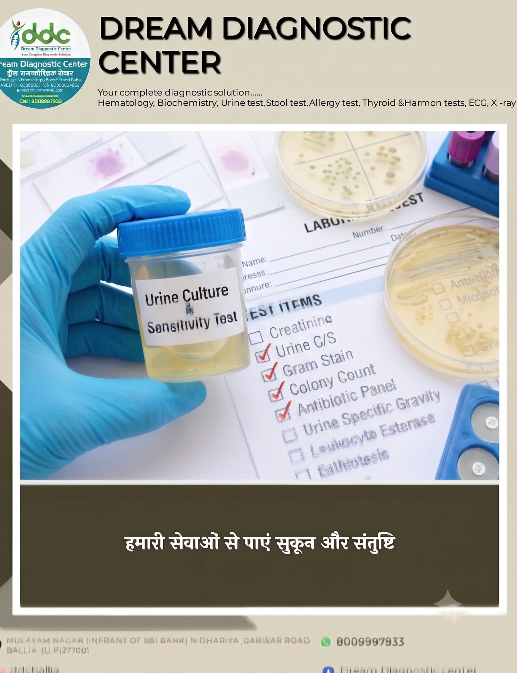 Urine Culture & Sensitivity Test